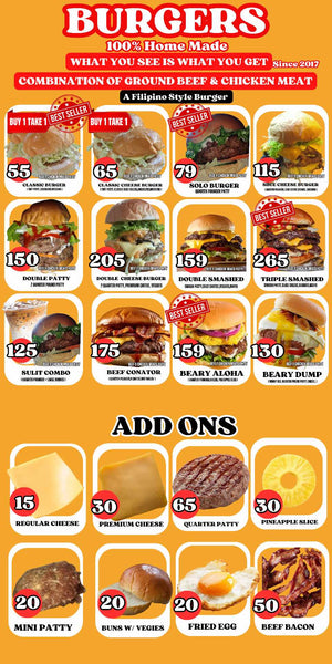 [Jollibear ^] Classic Cheese Burger (Buy 1 Take 1)