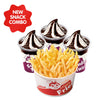 [Jollibee.] Bucket Fries w/ 3 Choco Sundae