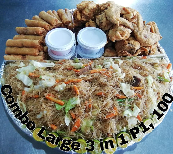 [Amani*] Combo Large 3 in 1 ( Pancit, Garlic Chicken & Lumpia