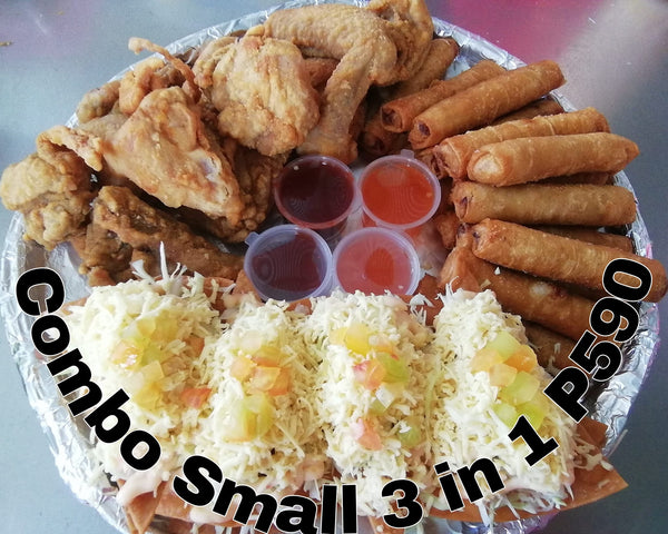 [Amani*] Combo Small 3 in 1 ( Nachos, Lumpia & Garlic Chicken