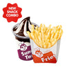 [Jollibee.] Medium Fries w/ Choco Sundae