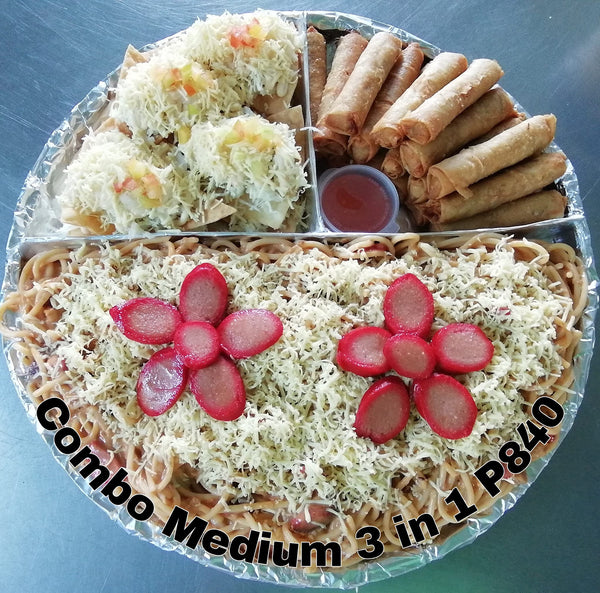 [Amani*] Combo Medium 3 in 1 ( Spaghetti, Nachos & Lumpia)