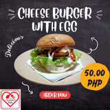 [Gillianne's^] Cheese Burger w/ egg