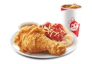 Jollibee 1 pc. Chickenjoy w/ Jollibee Spaghetti C3 /