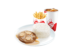 [Jollibee] 1 pc Burger Steak w/ Regular Fries.