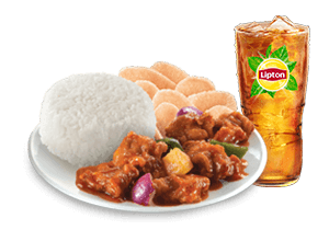 Chowking Sweet & Sour Pork Rice Meal /