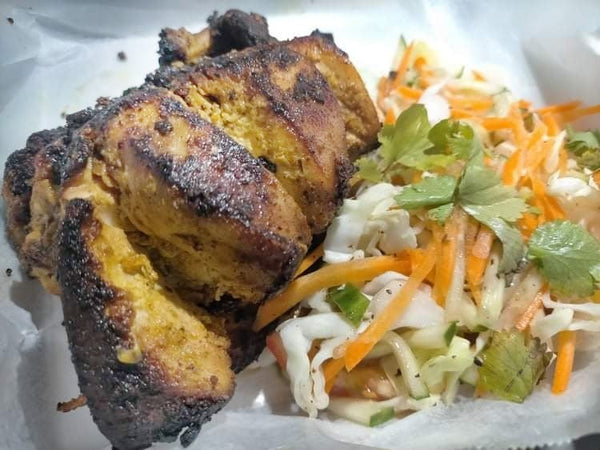 The Shack Chicken Tandoori w/ Katchumber Salad (Cucumber, Onions & Tomatoes)