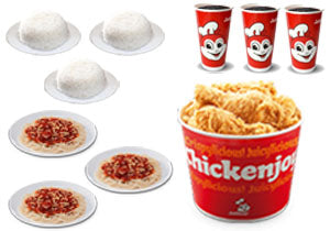 [Jollibee'] Family Super Meal B -(6 pc Chickenjoy Bucket).