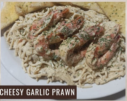 [HH^] Cheesy Garlic Prawn Pasta