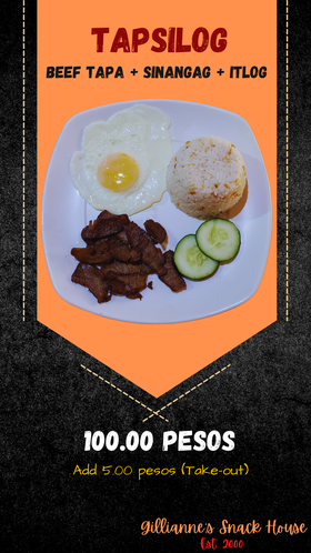 [Gillianne's^] Tapsilog